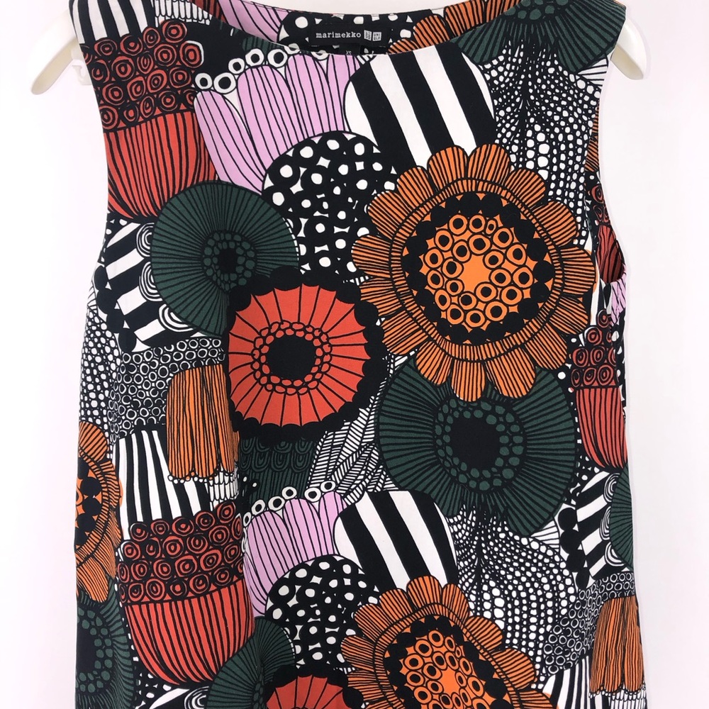 Marimekko x Uniqlo Siirtolapuutarha Floral Print A-line Dress xs